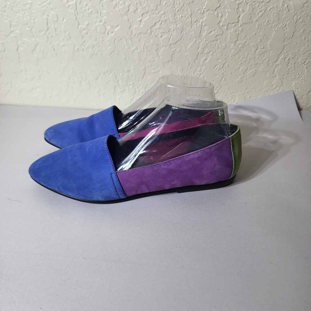Vintage Glacee Colorblock Suede Loafers woman's size 9